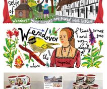 Mugs designs for Wendover Library