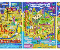 Tomorrowland maps and poster - Associate Schools Project